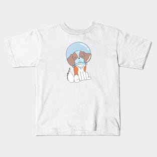 Cavalier King Charles Spaniel - Blenheim in Space Kids T-Shirt